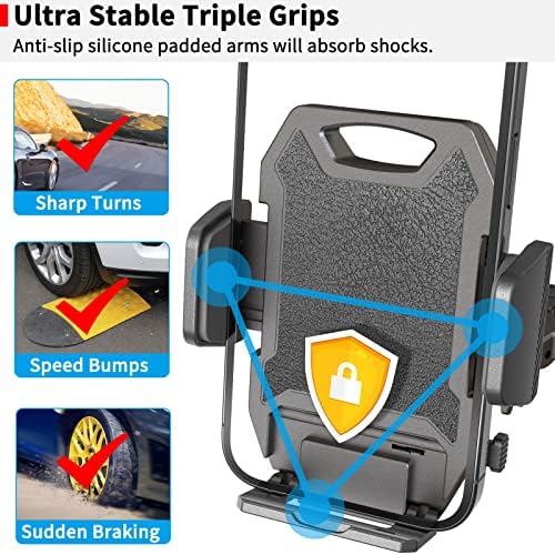 APPS2 Enhanced CD Slot Car Phone Mount with 15 W Wireless Charging – Effortless One-Hand Operation & Hands-Free Design for i Phone 11 to 16 Pro Max – Sturdy, Secure Installation for Safe Driving and Seamless Navigation