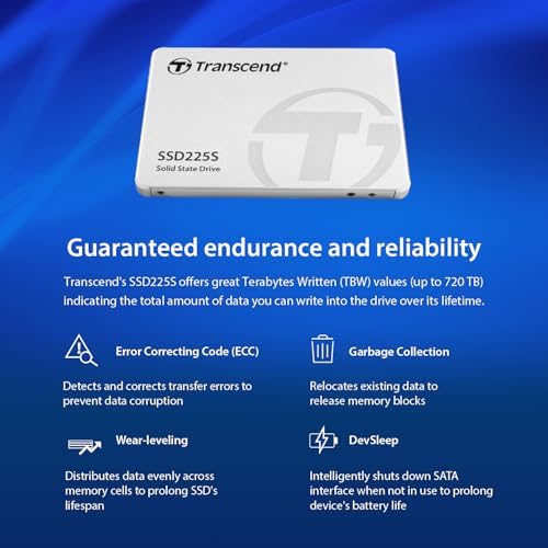 Transcend 120 GB SATA III Solid State Drive – Experience Blazing 6 Gb/s Speeds for Unmatched Performance in Laptops and Desktops – Reliable TLC NAND Technology for Smooth Multitasking and Optimal Data Storage Solutions