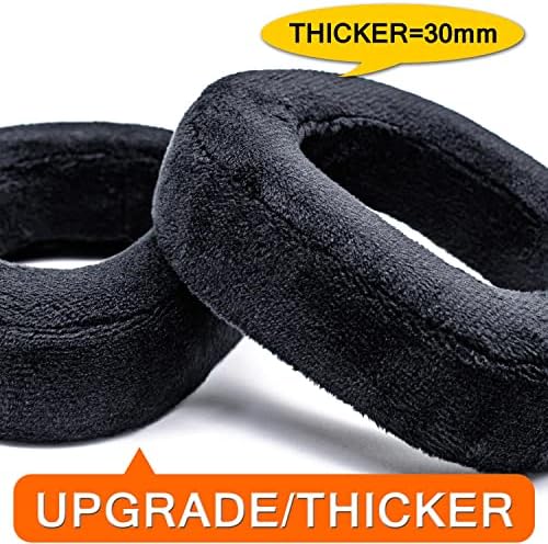 Upgrade Your Listening with HS80 Earpads – Premium Black Velour Memory Foam Ear Cushions for HS80 RGB Wireless Headset – Unmatched Comfort and Noise Isolation for Extended Use – Easy Installation and Durable Design