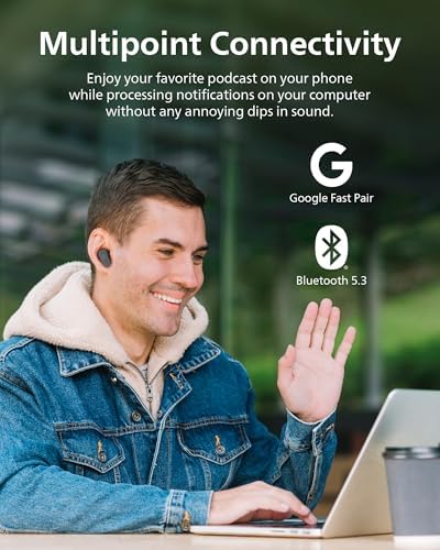 Philips TAT3519 Premium True Wireless Earbuds – Bluetooth 5.3 Noise-Canceling Headphones with Deep Bass, 24-Hour Battery, and Crystal-Clear Call Quality – Ideal for Audiophiles and Active Lifestyles with Fast Charging and IPX4 Water Resistance