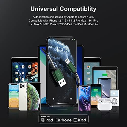 10-Foot Apple MFi Certified USB C to Lightning Charging Cable – Dual Pack High-Speed i Phone Charger for 14/13/12 Series and i Pad – Durable Long Charging Cord for Ultimate Convenience and Flexibility