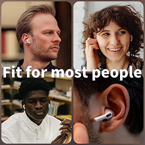 Revolutionary Large Ergonomic Ear Tips for Air Pods Pro 1 & 2 – Ultimate Noise-Canceling Replacement Tips Designed for Comfort and Stability During Sports – Patented Fit for Easy Charging Case Storage