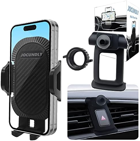 Enhanced Car Phone Mount for 2016-2021 Honda Civic – Thick Case Friendly Mobile Holder with 360-Degree Rotation for Safe Navigation and Connectivity – Adjustable Air Vent Clip for All Smartphones – Effortless Installation and Durability
