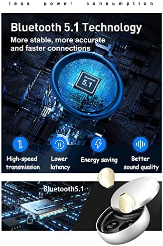 Tiny Wireless Invisible Earbuds with Charging Case – Discreet In-Ear Headphones for Professionals | Lightweight Waterproof Design for Small Ear Canals | Seamless Audio Experience on the Go