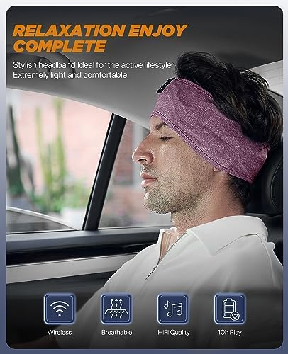 Perytong Wireless Bluetooth Sports Headband Headphones – Ultimate Comfort & Crystal-Clear Sound for Sleep, Yoga & Jogging – Perfect for Insomnia Relief, Meditation, and Easy Device Pairing