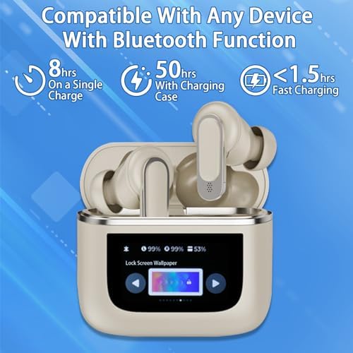Elevate Your Listening Experience with Fourmor Wireless Bluetooth 5.3 Earbuds – IPX7 Waterproof, Advanced Noise Cancelling, and 30-Hour Battery Life for Unmatched Audio Freedom Across All Devices
