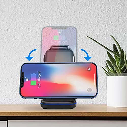 Versatile 3-in-1 Wireless Charging Station with Foldable Design – 15 W Fast Qi Charger Dock for Apple Watch, Air Pods & i Phone/Samsung Devices – Includes 18 W QC3.0 Adapter for Enhanced Speed and Compatibility