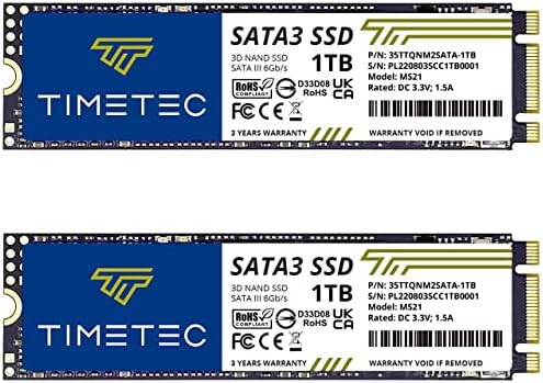 Timetec 512 GB SSD Dual Pack – High-Speed M.2 2280 SATA III Solid State Drives for Enhanced PC & Laptop Performance – Up to 550 MB/s Read Speed, 256 TBW Durability, Perfect for Gamers & Content Creators – Upgrade Your Storage Today!
