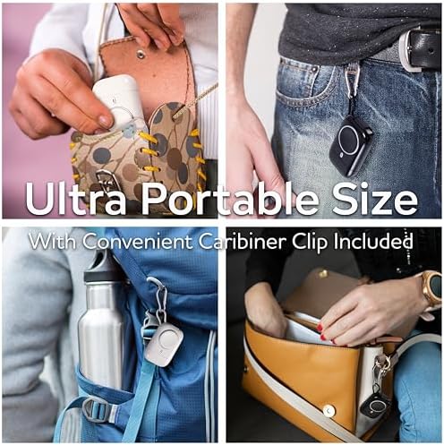 Compact 3-in-1 Magnetic Keychain Charger for Apple Watch – 2580 m Ah Power Bank with Lightning and USB-C Fast Charging for i Phone, Android, and Air Pods – Perfect Travel Companion for Active Lifestyles and On-the-Go Convenience
