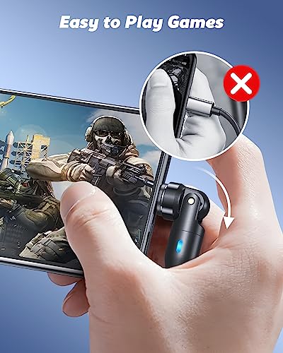 AUFU 9 Pin Magnetic Charging Cables – 4-Pack (2 x3 ft, 2 x6 ft) with 360°/180° Rotating Connectors for Effortless Fast Charging and Data Transfer – Compatible with Type C, Micro USB & i-Products – Durable, High-Speed 3 A Magnetic Charger for All Devices