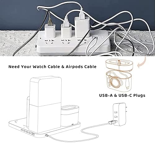Transform Your Charging Experience with the 7-in-1 Wireless Charging Station – Integrated Alarm Clock, Adjustable Night Light, and Fast Charging Dock for i Phone 12/13/14/15/16 Pro & Air Pods – Sleek, Space-Saving Design for Home and Office Use