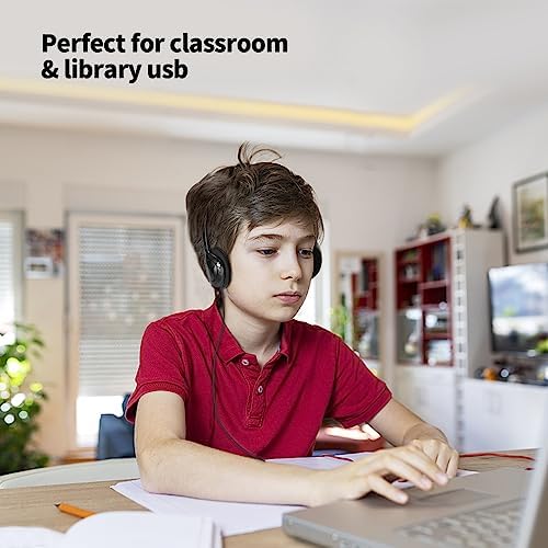 Bulk 30-Pack Adjustable Classroom Headphones – Durable 3.5 mm Jack Earphones with Soft Cushioned Pads for Kids & Adults – Ideal for Libraries and Educational Settings – Enhance Focus & Engagement with Superior Sound Quality and Customizable Fit