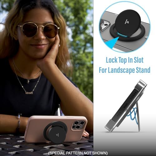 Revolutionize Your Smartphone Interaction with Tango Ultra Thin Grip for Mag Safe – Limited Edition BEE | One-Handed Access, Expansive 10 x Versatility, Space-Grade Steel Durability, Seamless Wireless Charging, and Built-In Kickstand for Ultimate Convenience and Style