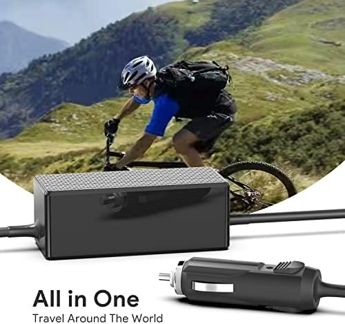 Ultimate 100 W USB-C Car Charger for Laptops & Drones – Fast Charging Adapter for Mac Book Pro/Air, Dell, HP, Lenovo, MSI, and More – Versatile 12 V-24 V DC Power Supply with 2.6 m Cable – Reliable & Efficient Charging for All Your Devices on the Go!