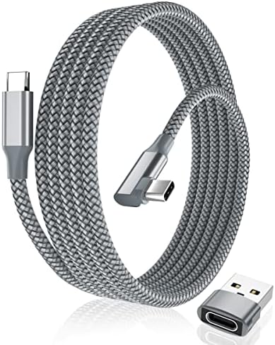 Elebase Right Angled USB Type C to C 100W Cable 6.6FT with USB A Adapter,90 Degree Power Delivery Fast Charging PD Charger Cord for MacBook Mac Pro,iPad 10 10th Air 4 4th 5 5th Mini 6 6th Generation – Enhanced Compatibility and Speed
