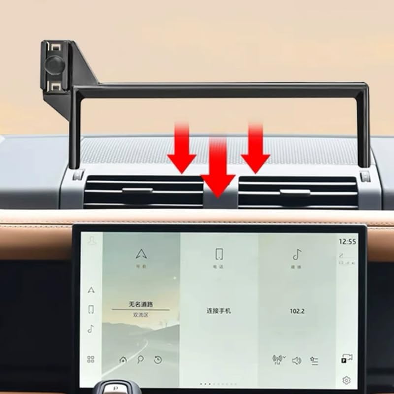 Tailored Phone Holder for Land Rover Defender 90 & 110 (2022-2024) – Premium 11.4-Inch Navigation Screen Mount for Ultimate Safety and Convenience – Effortless Tool-Free Installation & Versatile Fit for All Mobile Devices – Enhance Your Driving Experience with a Luxurious Accessory