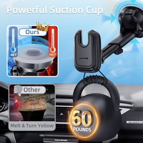 Revolutionary Pop-Tech Car Phone Mount: Adjustable Suction Cup Holder for Pop Socket – Hands-Free Dashboard & Windshield Stand for i Phone & Samsung Devices – Ultimate Safety & Convenience on the Road
