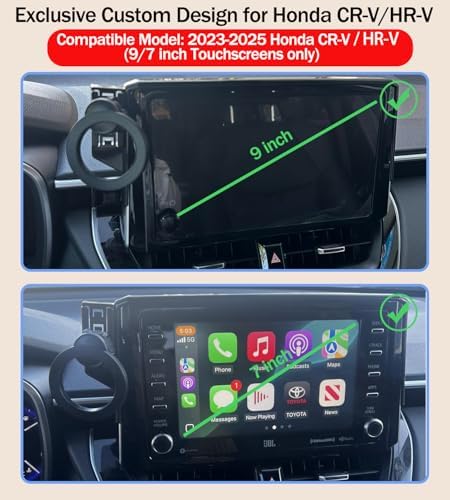 Hesanzol Magnetic Car Phone Mount for Honda CR-V (2017-2022) – Ultimate 5/7-Inch Touchscreen Holder for Effortless Navigation Access and Hands-Free Communication – Must-Have Driving Companion for Enhanced Safety and Convenience