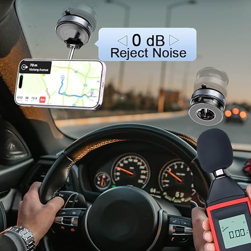 720°Rotatable Vacuum Magnetic Phone Stand, Vacuum Magnetic Phone Holder Foldable&Adjustable, Suction Cup Phone Mount for Car/Gym/Mirror/Shower/Smooth Surface, Compatible iPhone 16 15 14 13 12 &Android – Enhanced Compatibility and Speed