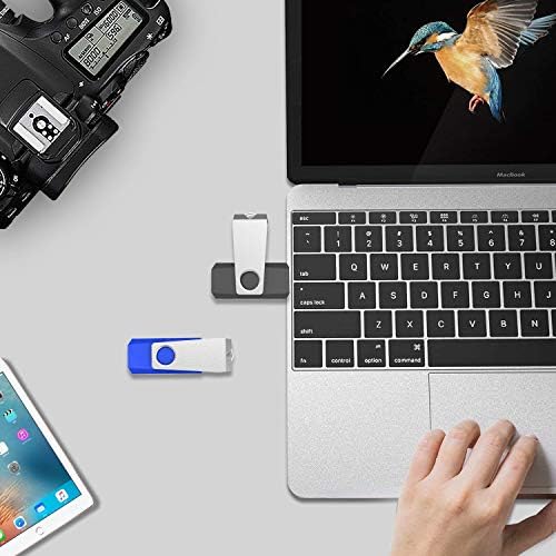KEXIN 10 Pack 8 GB Swivel USB Flash Drives – Versatile Portable Storage with LED Indicator for Effortless Data Transfer and Enhanced Device Compatibility