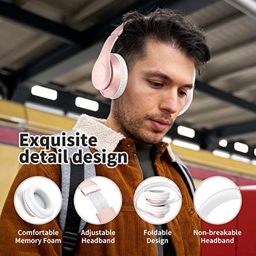 Revolutionize Your Audio Experience with Uliptz Bluetooth 5.3 Over-Ear Headphones – 65-Hour Playtime and Customizable Hi-Fi Sound for Every Mood – Ultra-Lightweight, Travel-Ready Design for Office, Home, and On-the-Go Listening – Immerse in Superior Comfort and Crystal-Clear Calls