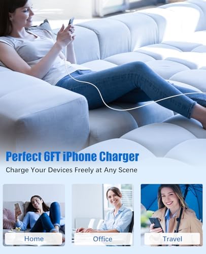 Ultra-Fast 40 W Dual-Port USB-C Charger with 4 Premium 6 FT Cables | Perfect for i Phone 16/15 Pro Max, i Pad Pro & Samsung S24 | Compact, Travel-Ready Design for Effortless Charging | Experience Rapid Power Delivery & Versatile Compatibility for All Devices