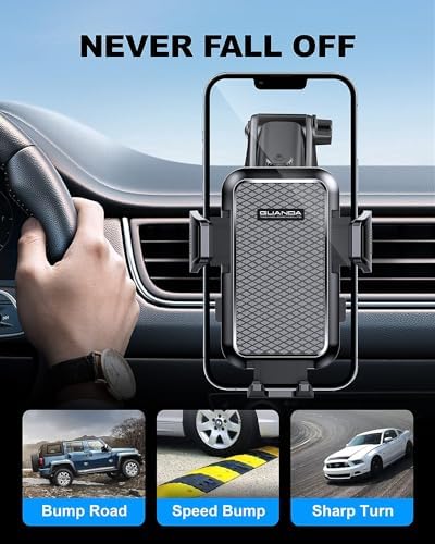 Versatile 3-in-1 Car Phone Holder: Ultra-Stable Suction Mount for Windshield, Dashboard, and Desk – Hands-Free Smartphone Stand Compatible with i Phone & Samsung – Optimal Viewing & Safe Navigation Accessory for Drivers