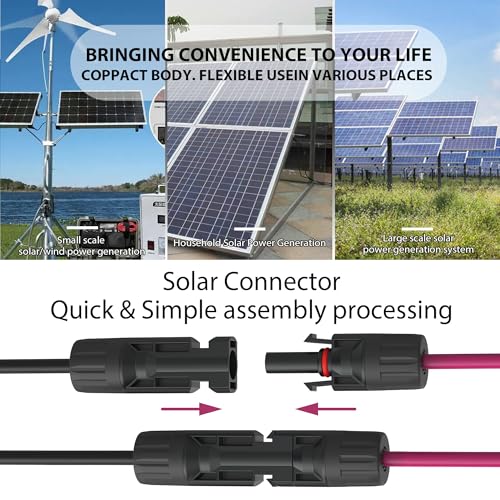 Solar to XT60 Extension Cable, 12AWG 10FT Solar Connector to XT60 Adapter Cable for Solar Panel to Portable Power Station Solar Generator Battery Pack(10FT/3M) – Enhanced Compatibility and Speed