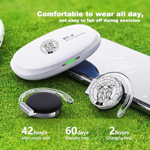Discover the Ultimate Bluetooth V5.3 On-Ear Headphones for Active Lifestyles – Innovative Open Ear Design with Secure Earhooks, Featuring Advanced Noise Cancelling Technology and Extended Battery Life – Perfect Gift for Virgo Constellation Lovers and Music Aficionados – Enjoy Immersive Sound Quality Anywhere You Go