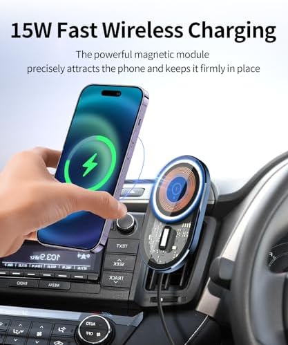 Upgrade Your Toyota RAV4 (2019-2025) with the Ultimate Wireless Charging Phone Holder – 360° Rotating Mag Safe Mount for Seamless Navigation and Effortless Installation, Elevate Your Auto Interior with Style and Functionality