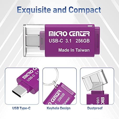 Ultra-Fast INLAND 64 GB Type-C & USB 3.0 Dual Interface Flash Drive – Perfect for Seamless Data Transfer & Portable Storage, 2-Pack Mini Memory Sticks for Effortless File Management