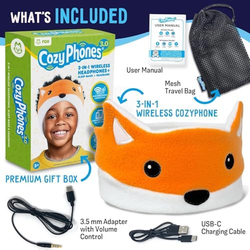 Charming Panda-Themed Bluetooth Headphones for Toddlers – Safe Volume Control Wireless Earphones with Versatile 3.5 mm Connectivity – Perfect Travel Accessory for Kids – Lightweight Comfort for All-Day Enjoyment