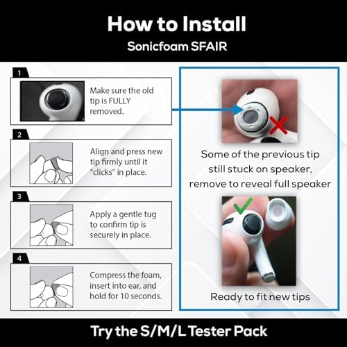 Premium Memory Foam Earbud Tips for Ultimate Noise Isolation – 20 Pack of Comfortable Replacement Foam Tips for In-Ear Headphones (SF3 Small, Black) – Elevate Your Sound Experience with Enhanced Compatibility and Comfort