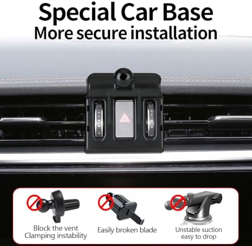 Jaguar F-PACE & XF Custom Car Phone Holder (2021-2024) – Premium 360° Rotating Dashboard Mount for Optimal Navigation & Stylish Interior Upgrade, Effortless Installation, Ultimate Compatibility & Distraction-Free Driving Accessory