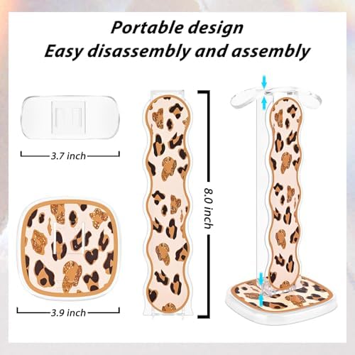 CamyCosy Headphone Holder for Desk, Gaming Headset & Earphone Stand with Tulip Flowers Pattern – Enhanced Compatibility and Speed