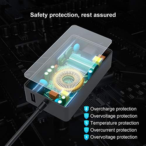 High-Speed AYNEFF 102 W Surface Laptop Charger for Microsoft Surface Book 2/3 & Surface Pro 9/8/7 – 15 V 6.33 A Power Supply with 5.9 ft DC Cable & USB 5 V 1.5 A Port for Fast Mobile Charging – Enhanced Compatibility & Safety Features