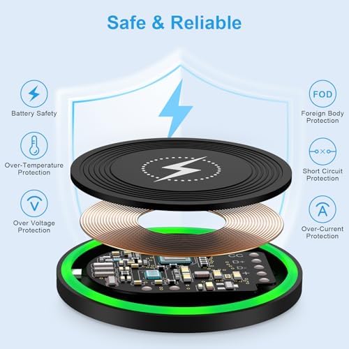 15 W Motorola Fast Wireless Charger Pad for Moto Razr 2025/2024 & Edge Series – Quick Charge 3.0 Compatible, Sleek Design, Safe & Efficient Charging Solution for Modern Devices
