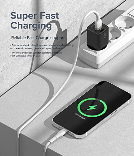 Elevate Your Charging Experience with the Ringke 6.6 FT USB to Lightning Pastel Charger Cable – Purple | Fast Charging & Enhanced Durability for i Phone, i Pad, Air Pods | Tangle-Free Design for Effortless Connectivity in Style