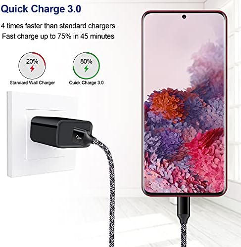 Ultra-Fast Android C Type USB C Car Charger for Samsung Galaxy S25 Ultra – 3.4 A Quick Charge Adapter with 3 FT Coiled Cable for Seamless Connectivity on the Go – Compact, Durable, and Perfect for Road Trips and Daily Commutes