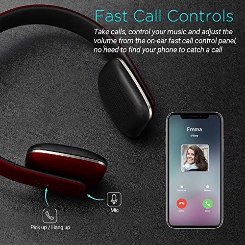 August EP636 Wireless Bluetooth Headphones – Premium On-Ear Design with NFC Technology for Instant Pairing – High-Fidelity Audio Performance for Audiophiles and Professionals – Long-Lasting 10-Hour Battery for Uninterrupted Listening – Built-In Microphone for Effortless Hands-Free Communication – Ideal for Commuters, Fitness Enthusiasts, and Daily Use