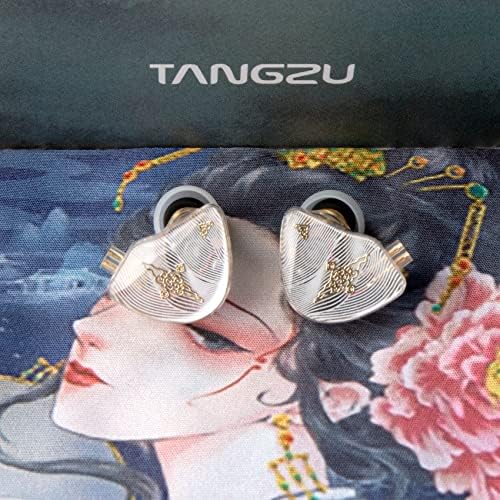 YINYOO TANGZU Wan er S.G High-Fidelity In-Ear Monitors – Exceptional 10 mm Dynamic Driver Earbuds with Ergonomic Comfort Design, Detachable Cable, Integrated Microphone – Perfect for Audiophiles, Musicians & Sound Lovers in Vibrant Blue Finish for Unmatched Audio Performance