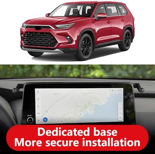 Toyota Grand Highlander Center Console Phone Holder Organizer (2024-2025) – Premium Auto Accessory for Safe Navigation & Enhanced Interior Aesthetics – Easy Installation, Adjustable Viewing Angles, Durable Design for Mobile Device Security