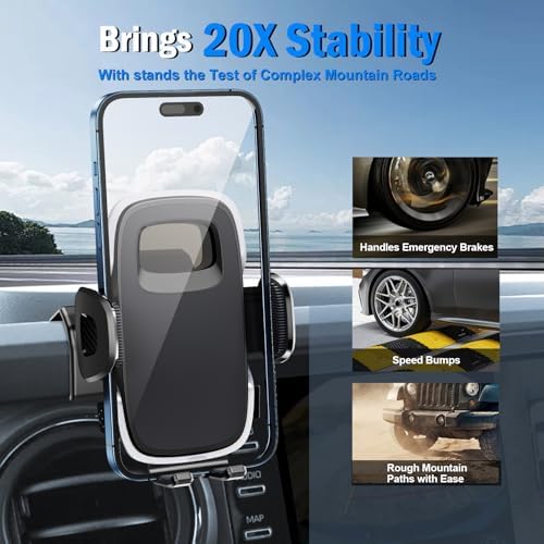 ELOHEI Custom Phone Mount for Volkswagen Golf 8 MK8 R GTI (2020-2024) – Ultimate Car Phone Holder for Enhanced Driving Experience, Quick-Release Design, 360-Degree Rotation, and Exceptional Compatibility with All Smartphone Sizes – Essential VW Golf Accessory for Navigation and Hands-Free Use