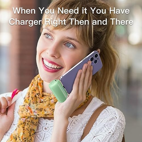 Dual Pack 5500 m Ah Mini Portable Charger for i Phone – Ultra-Compact Power Bank with PD Fast Charging in Stylish Black & Pink – Perfect Travel Accessory for i Phone 14/13/12/11/X/8/7/6 – Enhanced Compatibility & Convenience for On-the-Go Power