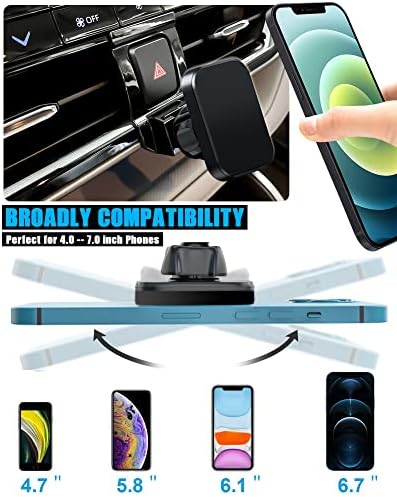 Mag Safe Magnetic Car Phone Holder for Toyota Highlander 2020-2023 | Universal Air Vent Mount for i Phone 14, 13, 12 Pro Max and All Smartphones | Enhanced Stability, Effortless Navigation, and Hands-Free Access | Premium Vehicle Accessory for Safe Driving