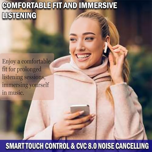 Elevate Your Audio Experience with NC Sound Beats A15 Pro Wireless Earbuds – Advanced Bluetooth 5.4 Connectivity, Immersive Deep Bass, Cutting-Edge Active Noise Cancellation, IPX7 Waterproof Design, Premium Hi-Fi Sound Quality, Intuitive Smart Touch Controls, Perfectly Compatible with Android & i Phone, Ultimate Comfort for All-Day Wear and Adventurous Lifestyles