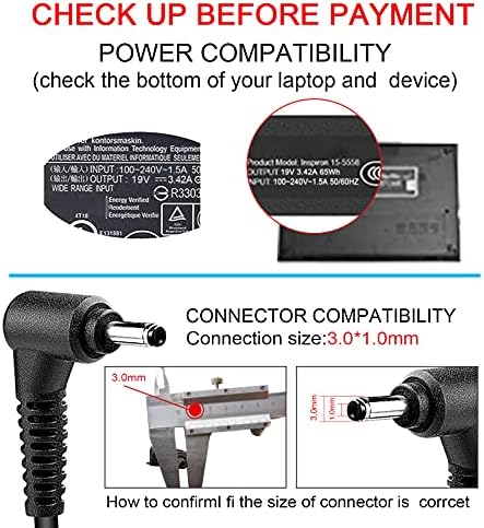 Universal 65 W USB-C Fast Charging Adapter for Chromebooks – High-Speed Power Supply Compatible with Lenovo Think Pad, Yoga, Dell, Acer, and Google Devices – Versatile and Efficient Type-C Charger with Enhanced Compatibility and 24/7 Customer Support