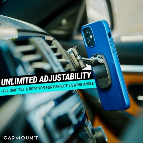 Revolutionize Your Driving with the F2 Magnetic Dashboard Phone Holder – Premium Adjustable Car Mount Featuring 360° Rotation, 6 Powerful N52 Magnets, and Effortless Installation for Universal Smartphone Compatibility – Enhance Safety and Convenience on the Road