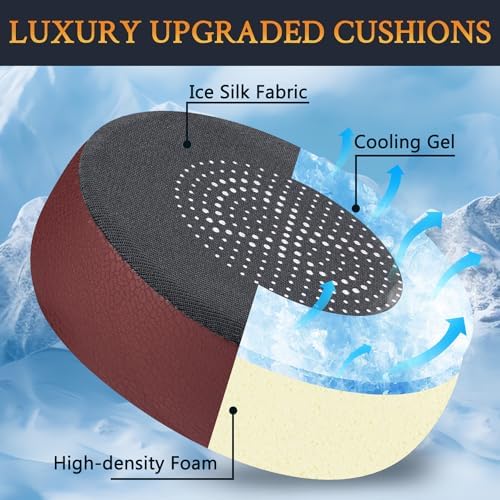 Upgrade Your Audio Experience with SOULWIT Cooling Gel Earpads for Jabra Evolve 75 – High-Density Noise Isolation Foam Cushions for Ultimate Comfort and Enhanced Sound Quality – Elegant Black Gold Design – Perfect Replacement for Wireless Headset Accessories