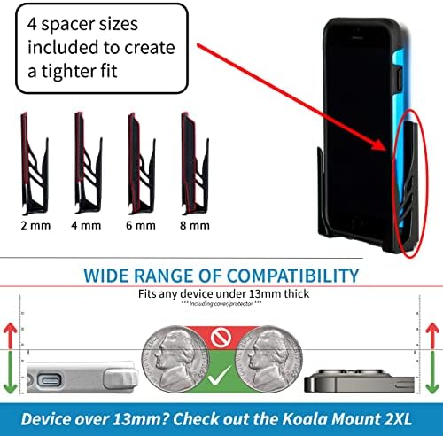Elevate Your Smartphone Experience with the Dockem Koala Mount 2.0 – Innovative Adhesive Holder for Seamless Hands-Free Interaction, Universal Compatibility, and 360-Degree Viewing Flexibility for Home and Office Use